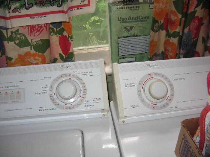 Whirlpool washer and dryer 