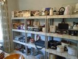 Lots of kitchen ware with new small appliances