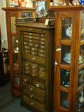1800's Oak Dental Cabinet