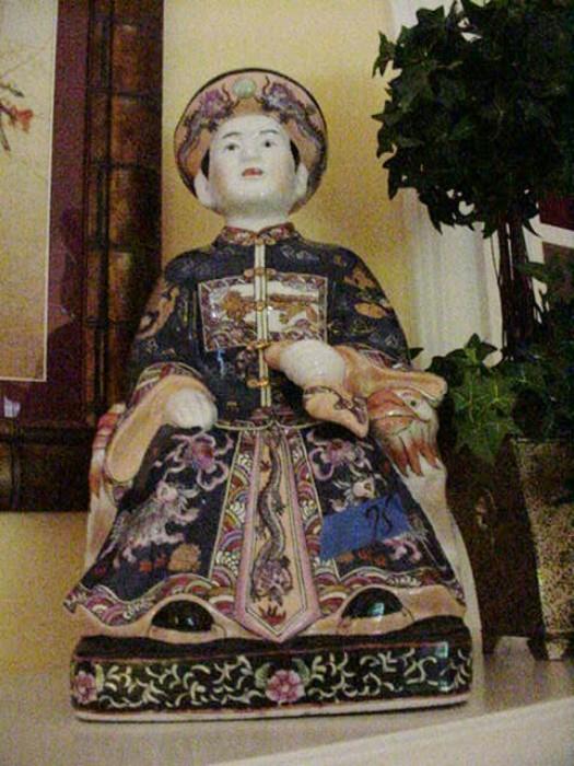 Porcelain Emperor figure