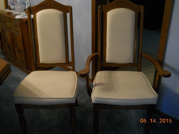 Two of the Dining Room Chairs