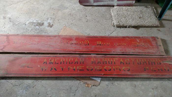 American Manufacturing  sign 1877