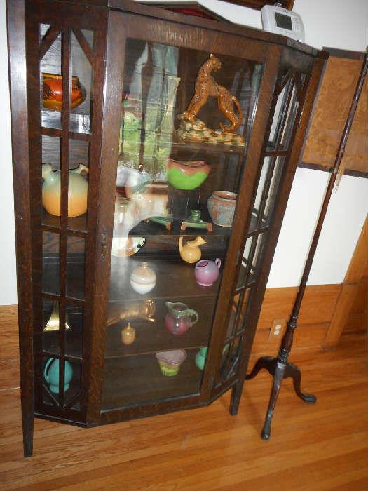 MISSION CHINA CABINET  AND EVERYTHING IN IT IS FOR SALE