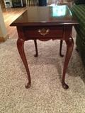 Pair of HITCHCOCK Side Tables w/Queen Anne Legs