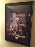Framed 3-D Imagery of Muhammad Ali with Original Autograph.