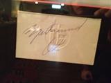 Muhammad Ali Autograph.