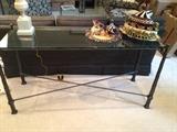 Iron & Glass Foyer/Sofa Table