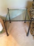 Iron & Glass Side Table