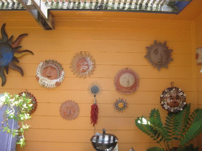 Sun pottery wall hangings