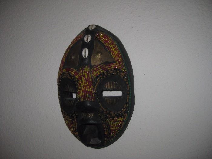 Beaded mask from Ghana Africa