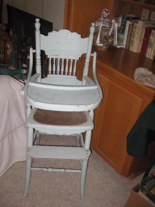 Antique high chair