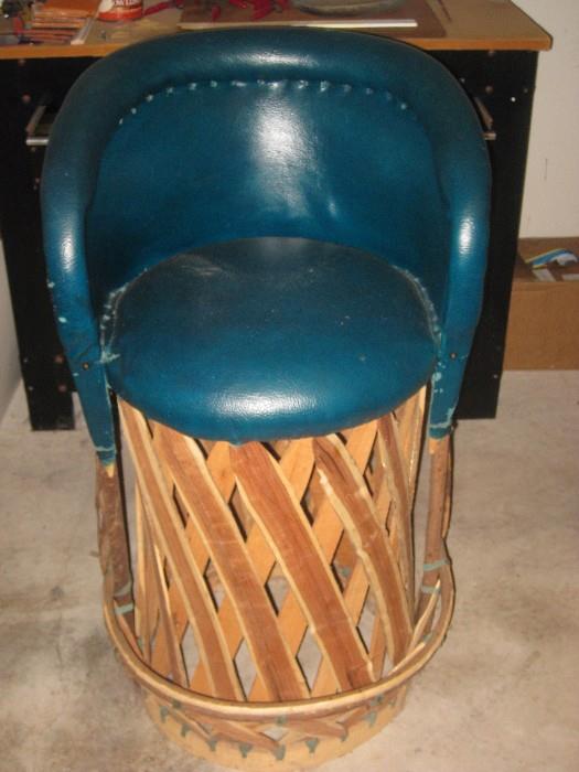 leather bar stool ( only one )