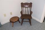 childs rocker and step stool