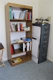 bookcase and filing cabinet