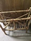      Rattan magazine rack