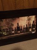       Wine bottles -  framed art