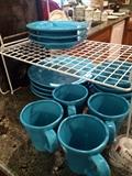     Fun turquoise dishes