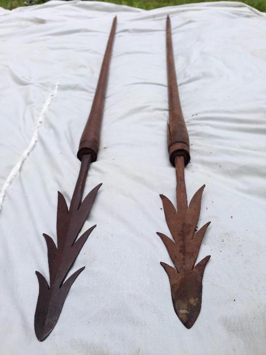 Tinguian Native Philippine War Spear Walking Sticks