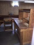 "This End Up Furniture" this furniture is indestructible & solid wood. Good for dorm rooms!