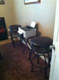 Dell printer, bar stools