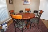 Dining table and four chairs