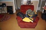 recliner, back packs