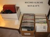 RECORD ALBUMS AND 45'S
