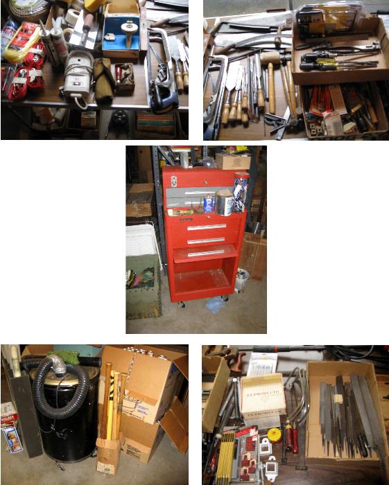 Tool Cabinet, many many tools in this estate.