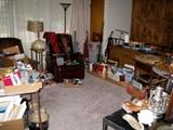 RECLINERS, GUN CASES, LAMPS, AIRPLANE BOOKS, STEREO, KIRBY AND OTHER VACUUMS 