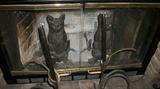 Black Cat fire place irons