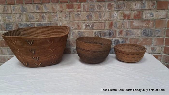 Assorted Native American Baskets