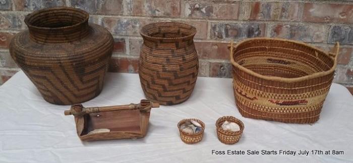 Assorted Native American Baskets