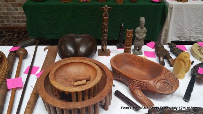Assorted Native American, Chinese and Pacific Island Collectibles