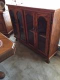 oak display cabinet/china cabinet