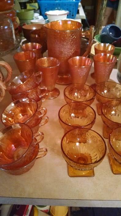 CARNIVAL GLASS COLLECTION .......and....DEPRESSION GLASS