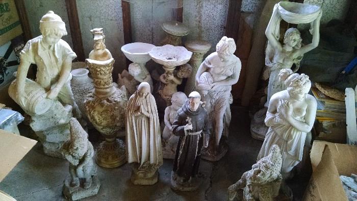 LARGE SELECTION OF YARD STATUES.....COME TAKE YOUR PICK !!!