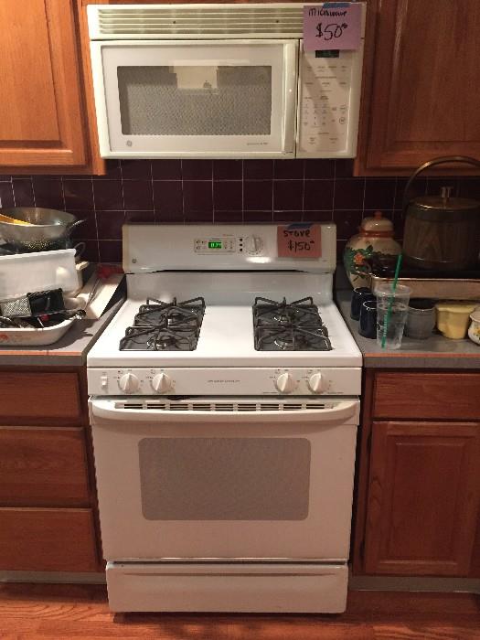 like new stove and micro wave!