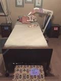 hospital bed and lift system. comes with mattress and extra pads