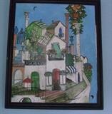 Henry Lawrence Faulkner (1924-1981) oil on board, Taormina