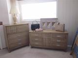 Highboy, Dresser, Lamp, Purses, Framed Art