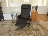 Glass top side table, Massage Chair, Asian Chest
