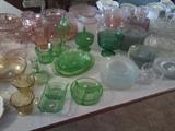Green depression glass