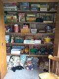Stuffed animals, games and toys