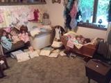 Dolls, Doll cradle, Scarves, Crissy dolls and more