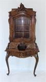 Continental curio wall cabinet