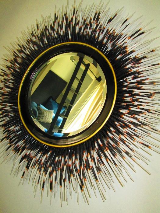 "PORCUPINE QUILL MIRROR" by JANIS MINOR DESIGNS