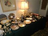 Mainly silver-plate with a few pieces of sterling thrown in for good measure