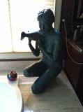 Bronze statues...artist signed 