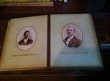 Inside antique photo album
