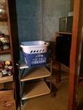 kitchen cart, wash baskets